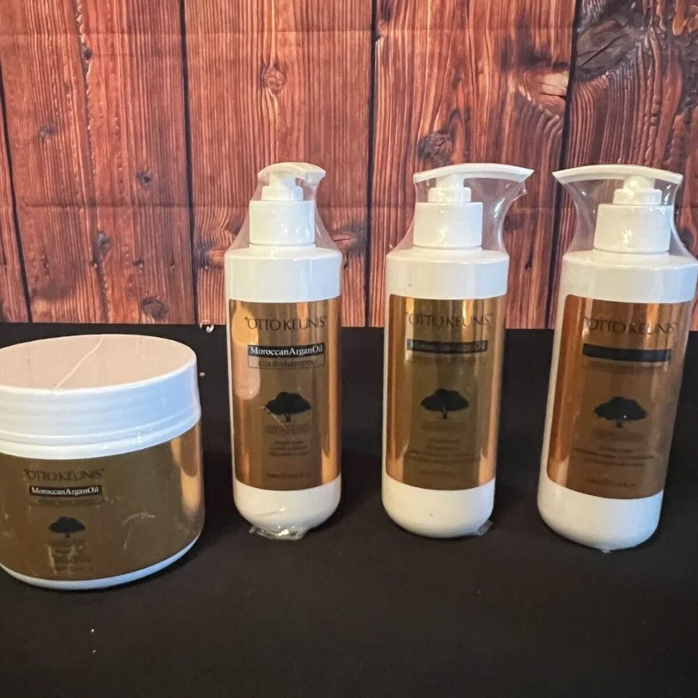 Otto Keunis Moroccan Argan Oil Elixir Shampoo &‎ Conditioner, Curly Hair, Mask.